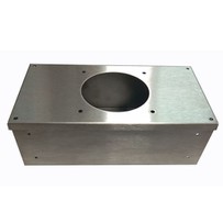 Tempered Glass Framed Shower Enclosure with Black Stainless Steel Handle