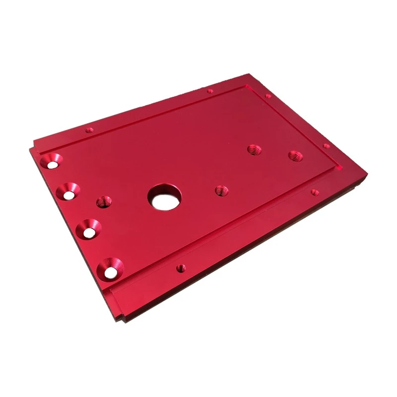 Customized Precision CNC Red Aluminum Shell With Anodized Surface Treatment. factory