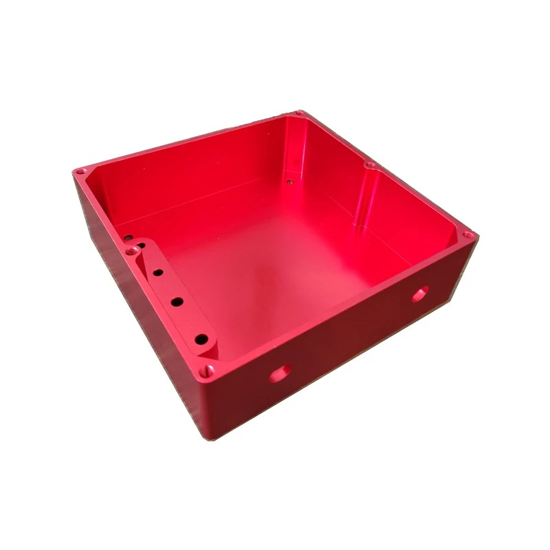 Customized Precision CNC Red Aluminum Shell With Anodized Surface Treatment. suppliers